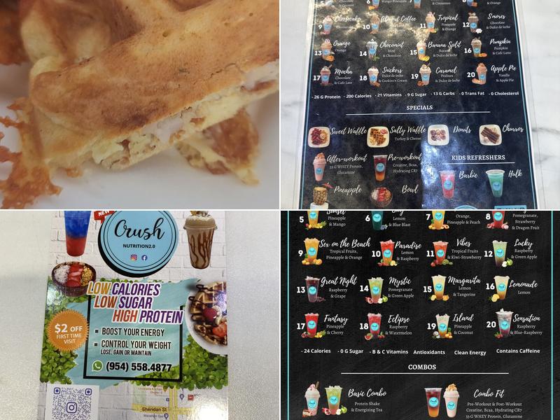 Crush Nutrition Menu