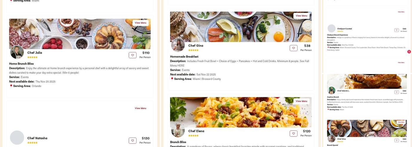 Chefpost Menu