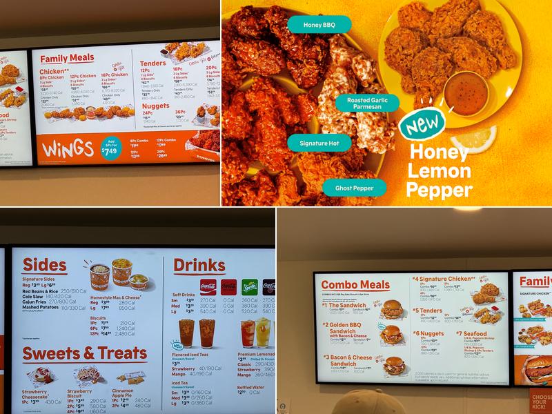 Popeyes Louisiana Kitchen Menu
