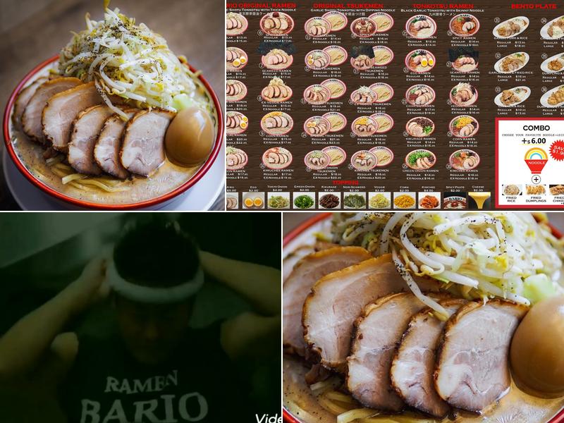 Ramen BARIO Ala Moana Menu