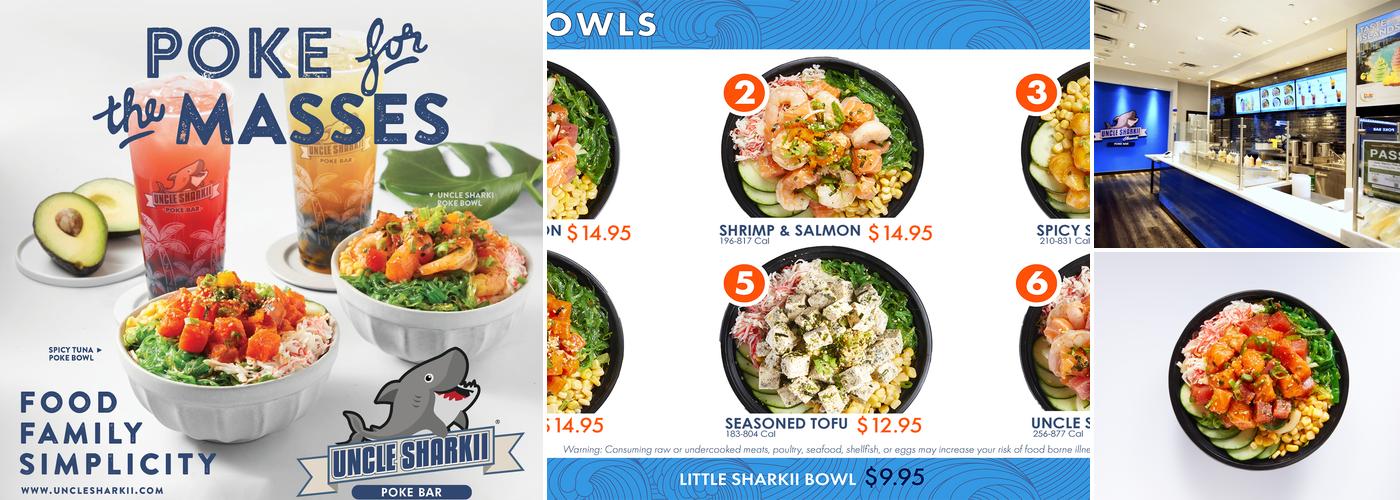 Uncle Sharkii Poke Bar Menu