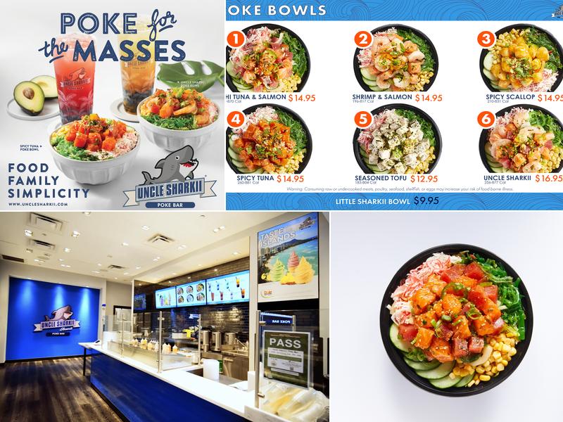 Uncle Sharkii Poke Bar Menu