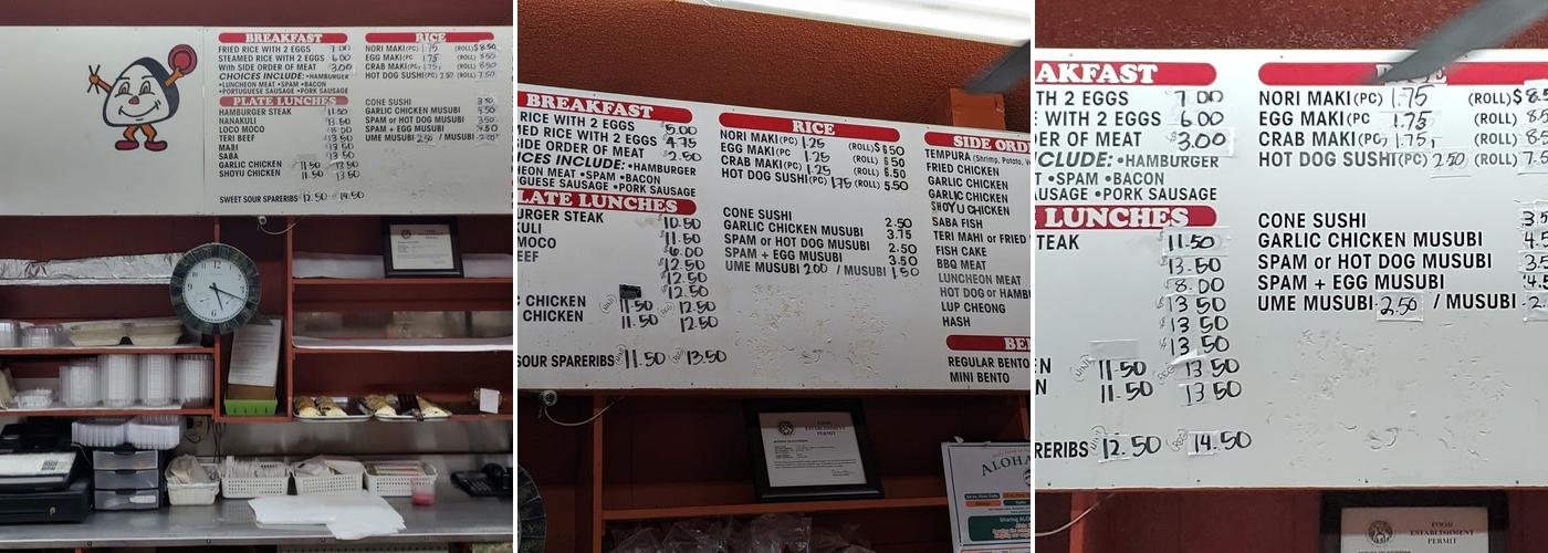 Mitsuba Delicatessen Menu