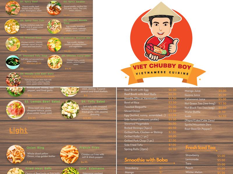 Viet Chubby Boy Menu