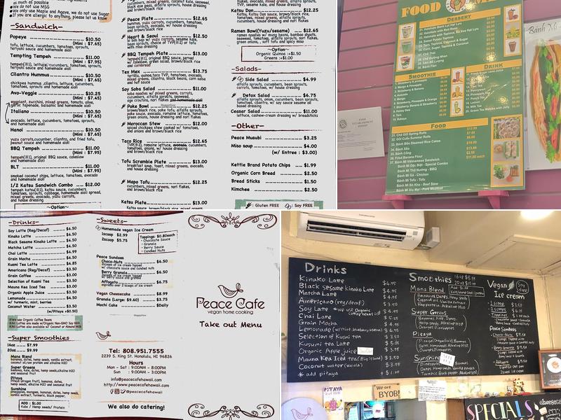 Sun’s Smoothie Cafe Menu