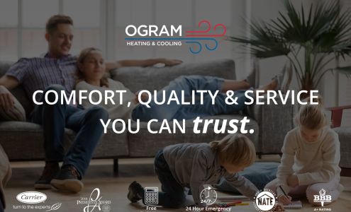 Ogram Heating & Cooling 6059 Stanhope-Kelloggsville Rd, Andover Ohio 44003