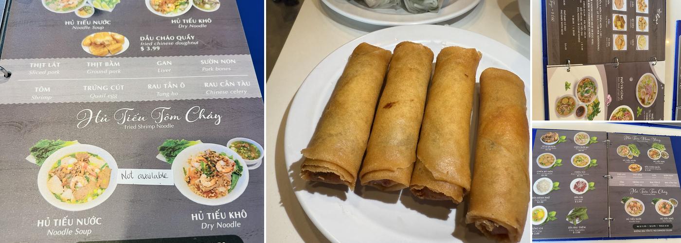 Phở Sapa Menu
