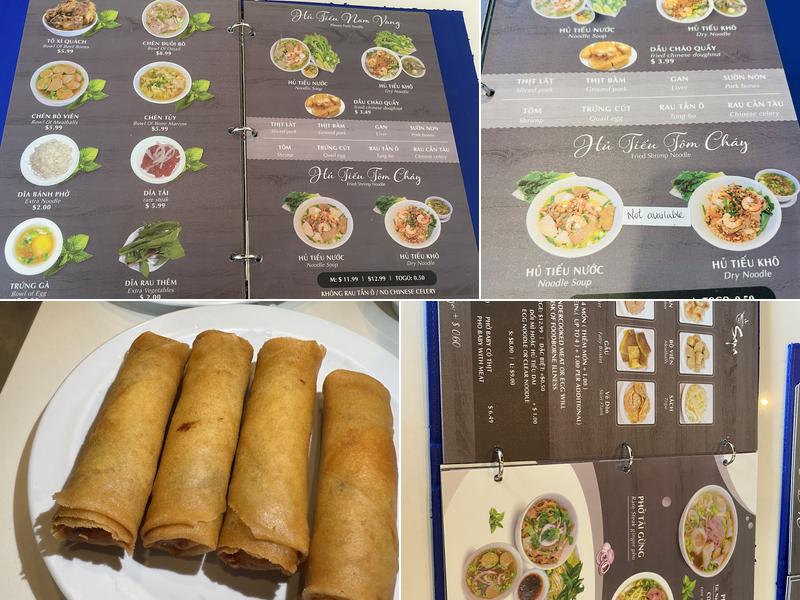 Phở Sapa Menu