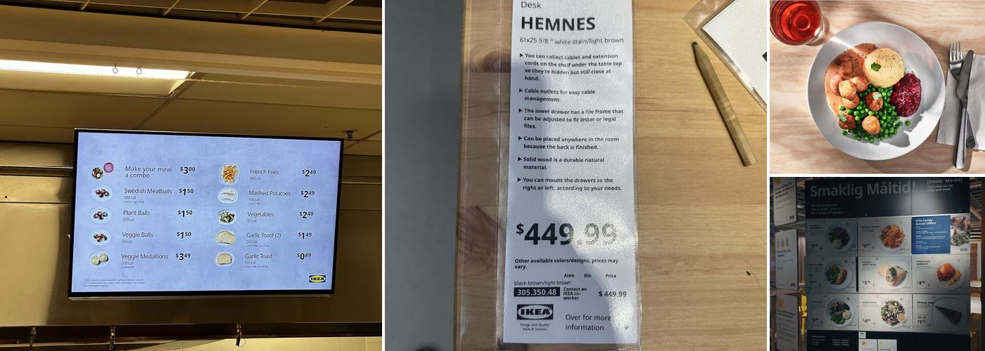 IKEA Restaurant Menu