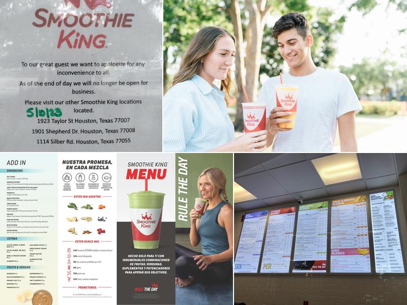 Smoothie King Menu