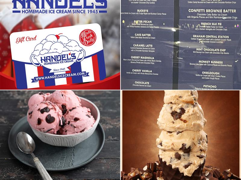 Handel's Homemade Ice Cream Menu