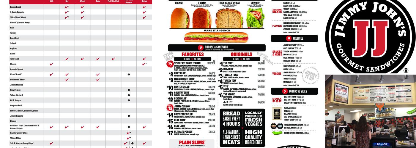 Jimmy John's Menu