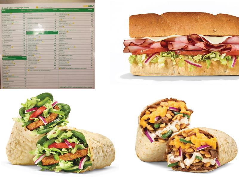 Subway Menu