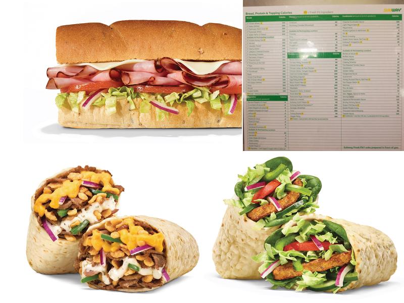 Subway Menu