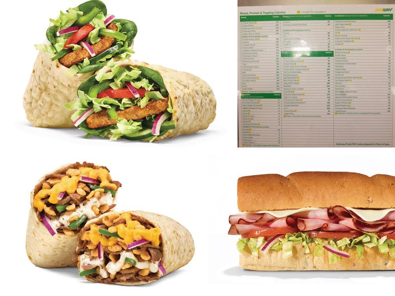 Subway Menu