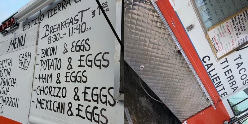 Tacos Tierra Caliente Menu