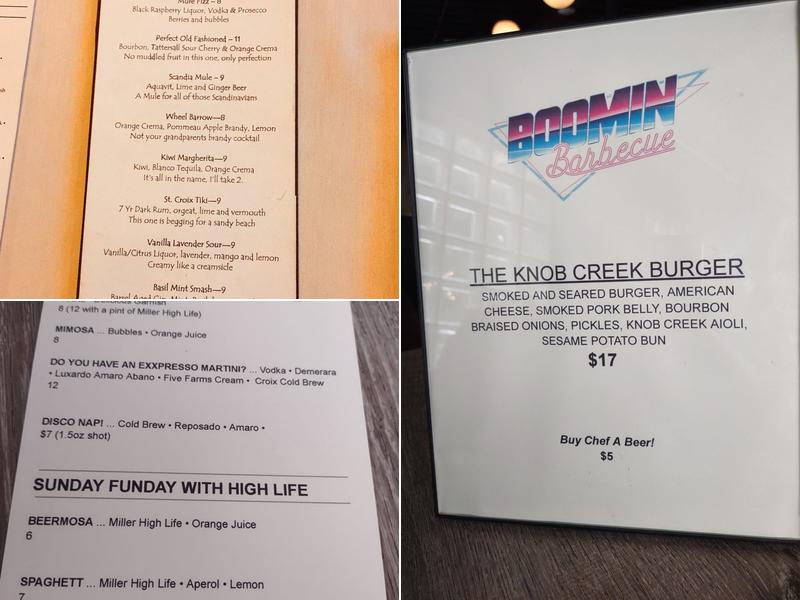 Nova Bar Menu