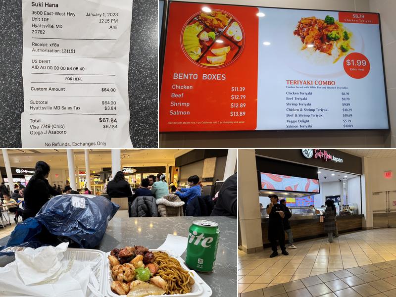 Suki Hana Menu