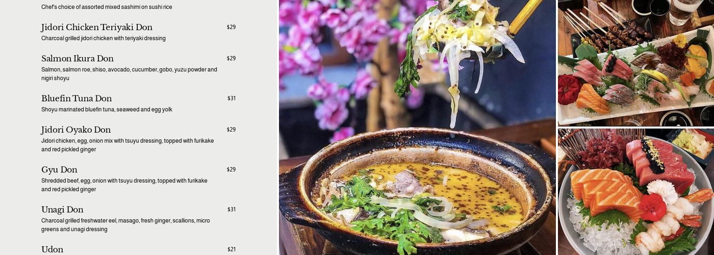Izakaya Osen Irvine Menu