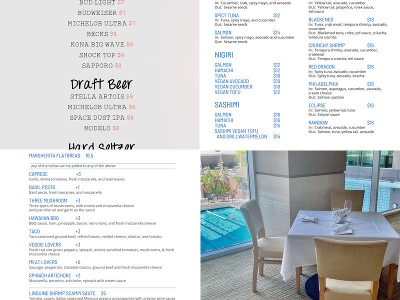 Evolve Cafe Menu