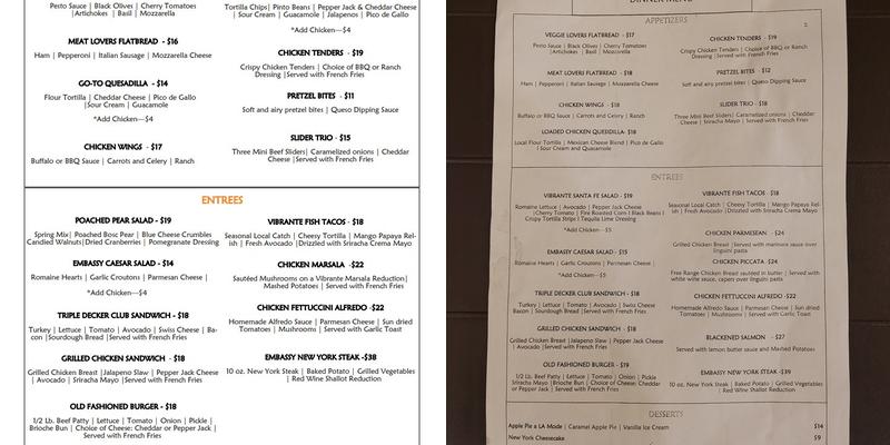 Vibrante So Cal Kitchen & Cal Menu