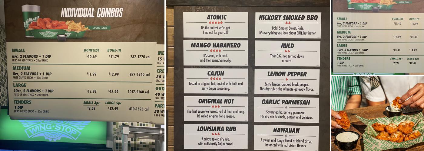 Wingstop Menu