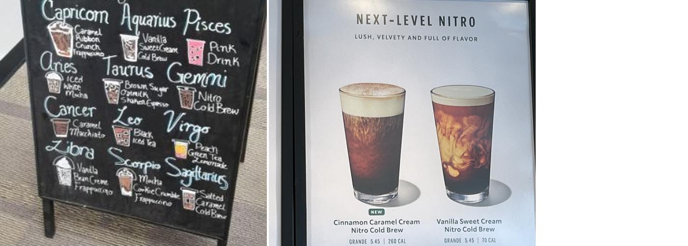 Starbucks Menu
