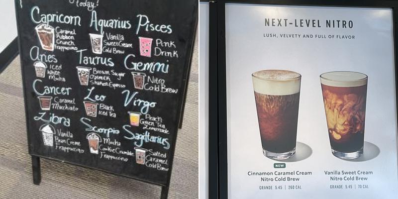 Starbucks Menu