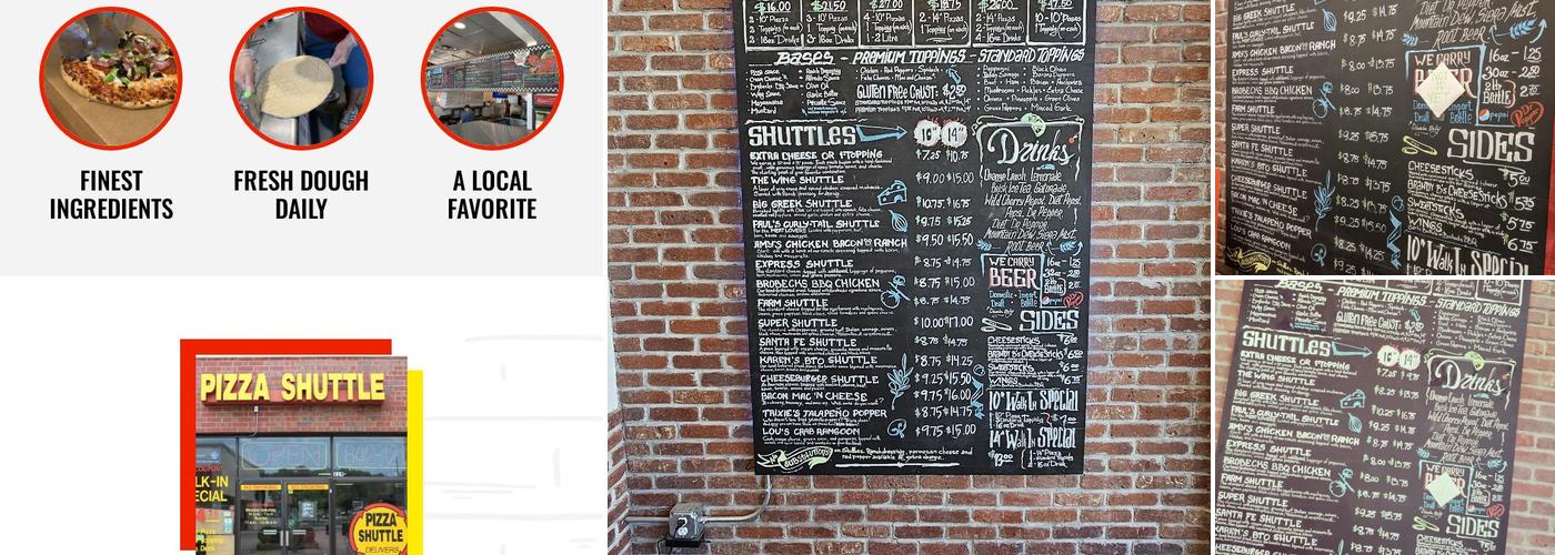 Pizza Shuttle Menu