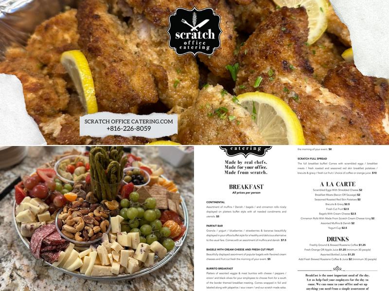 Scratch Office Catering Menu