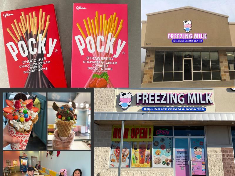 Freezing Milk Rolling Ice Cream & Boba Tea