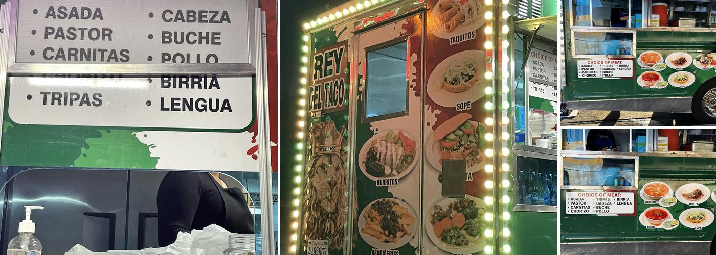 Rey Del Taco (truck) Menu