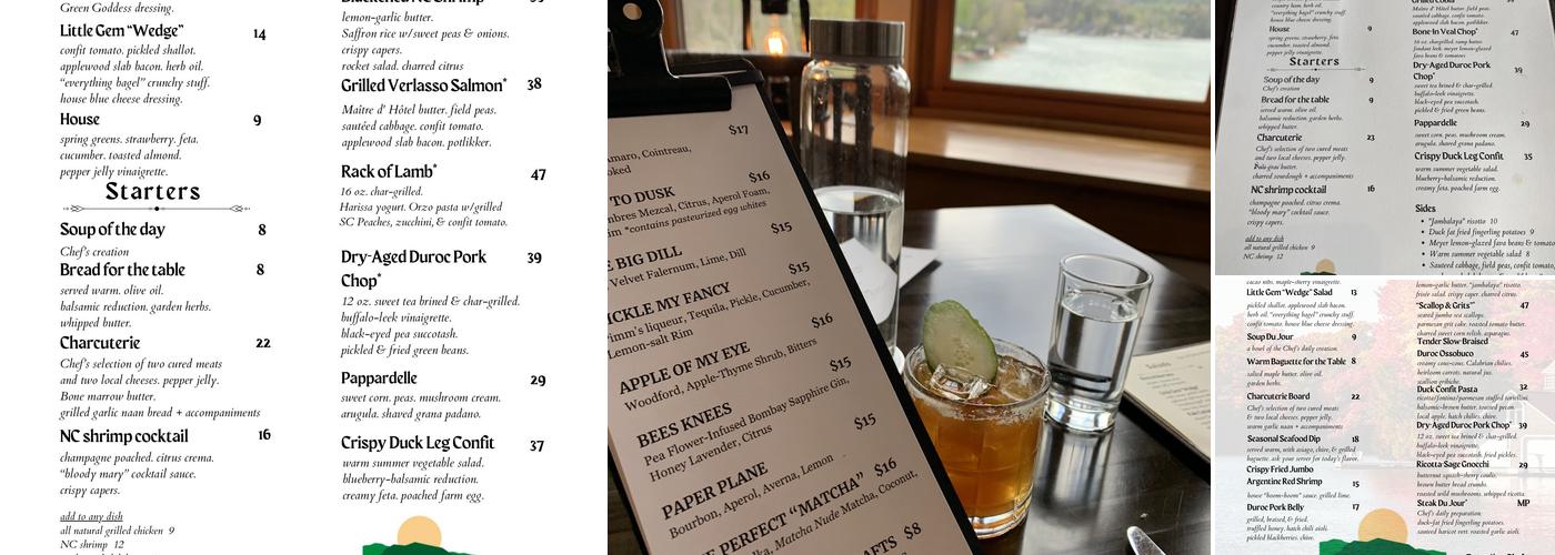 Appalachia Restaurant Menu