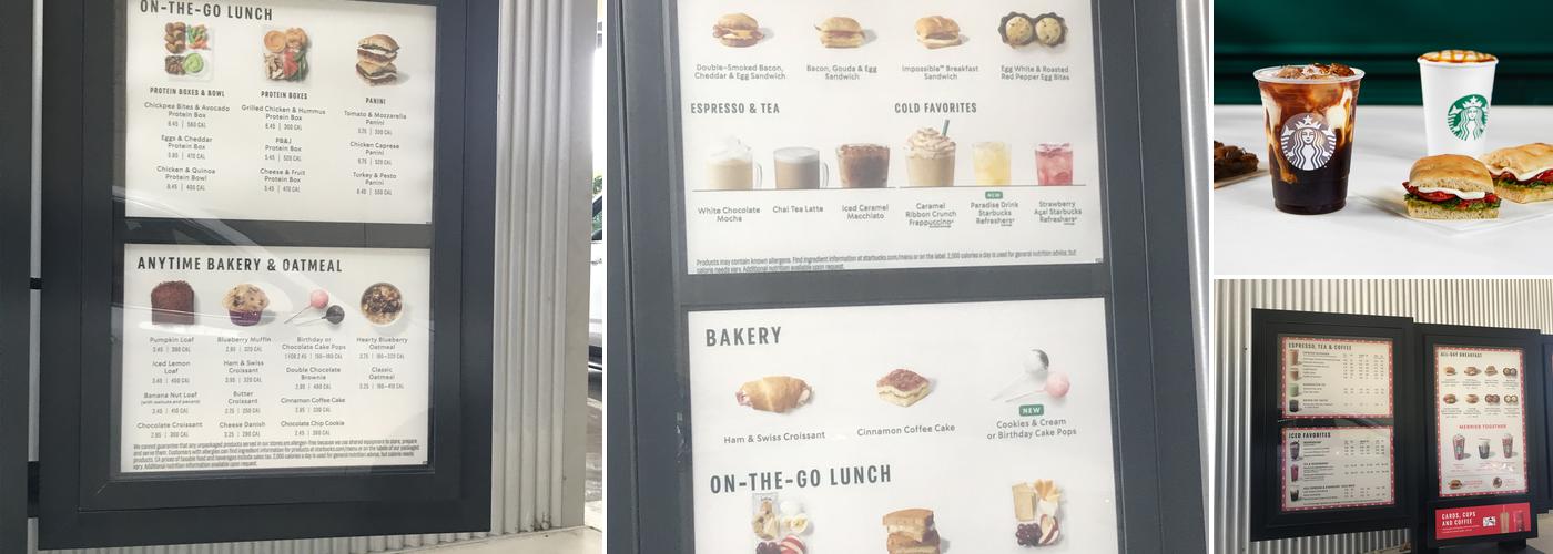 Starbucks Menu