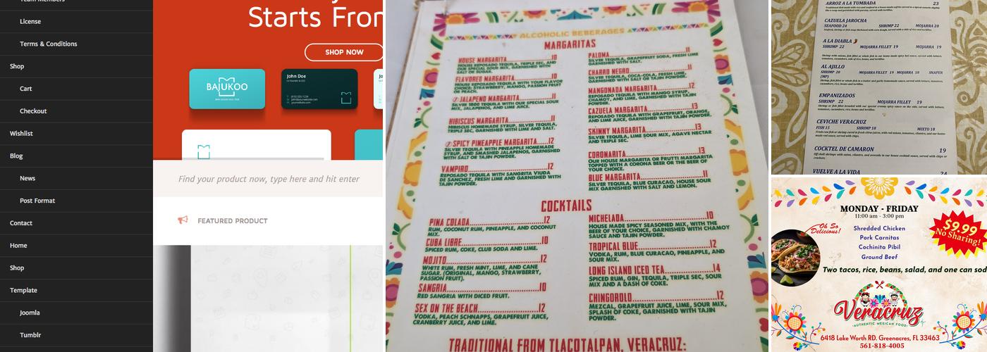 Veracruz Restaurant Menu