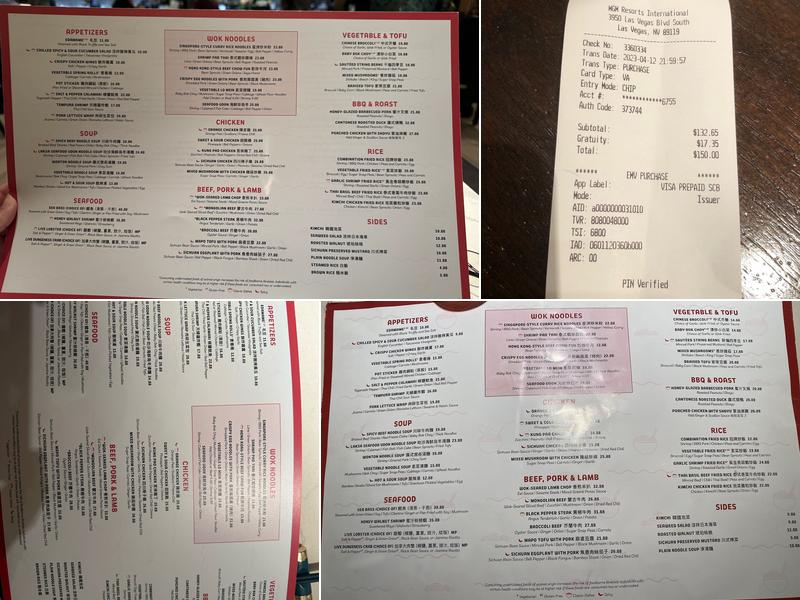 Grand Wok Noodle Bar Menu