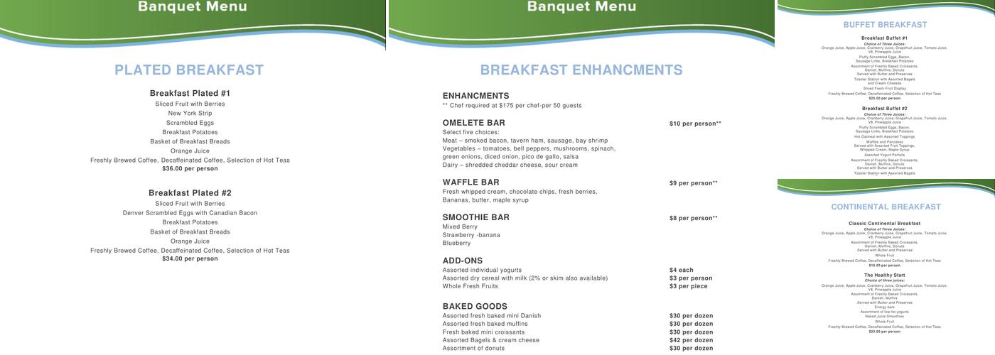 Circus Buffet Menu
