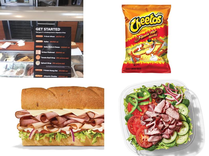 Subway Menu