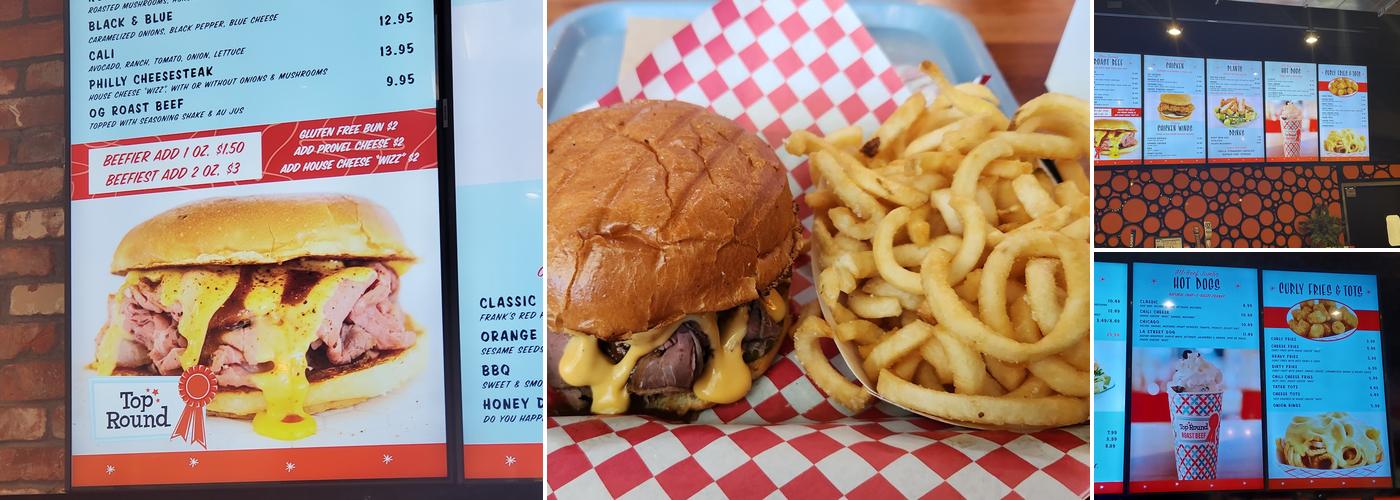 Top Round Roast Beef Menu