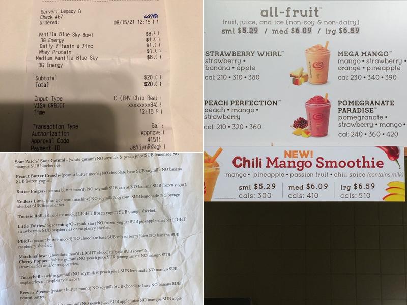 Jamba Menu