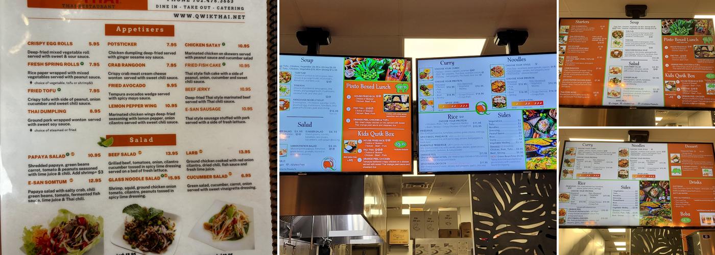 Qwik Thai Menu