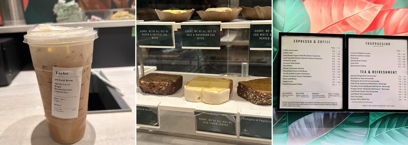 Starbucks Menu