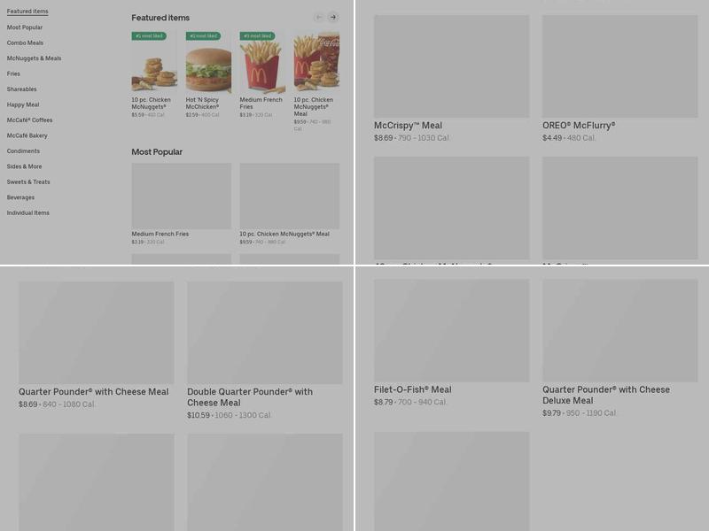 McDonald's Menu
