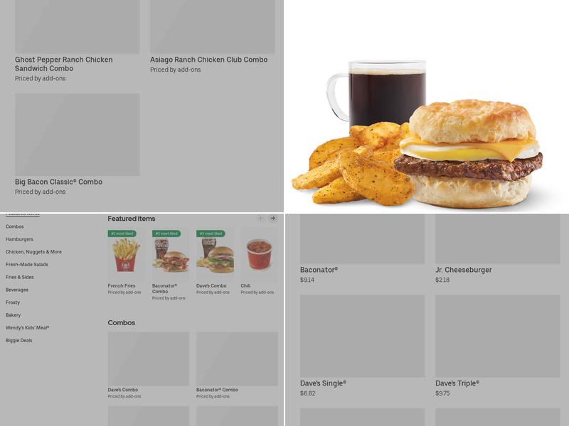 Wendy's Menu