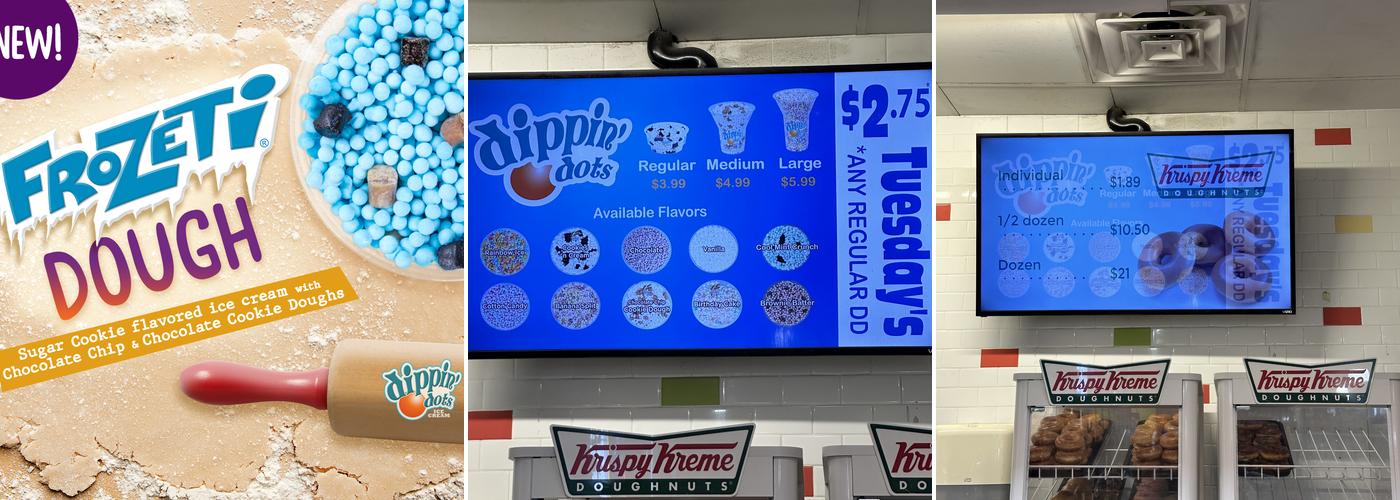 Dippin' Dots Menu