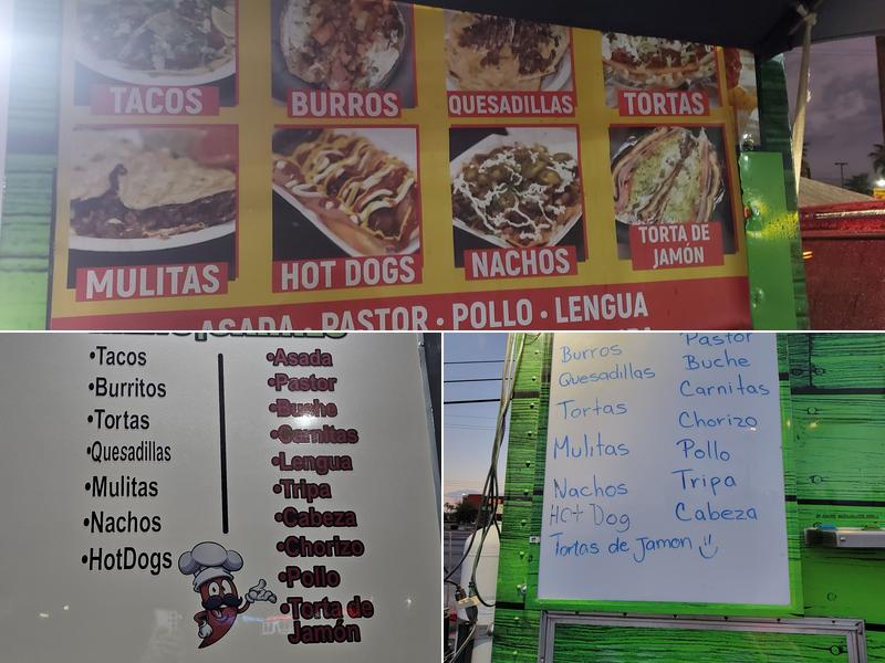 Tacos El Primo Menu