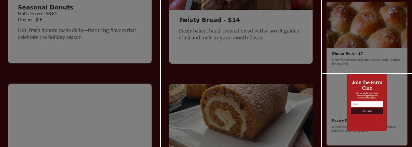 The Crate Room at HVO Menu