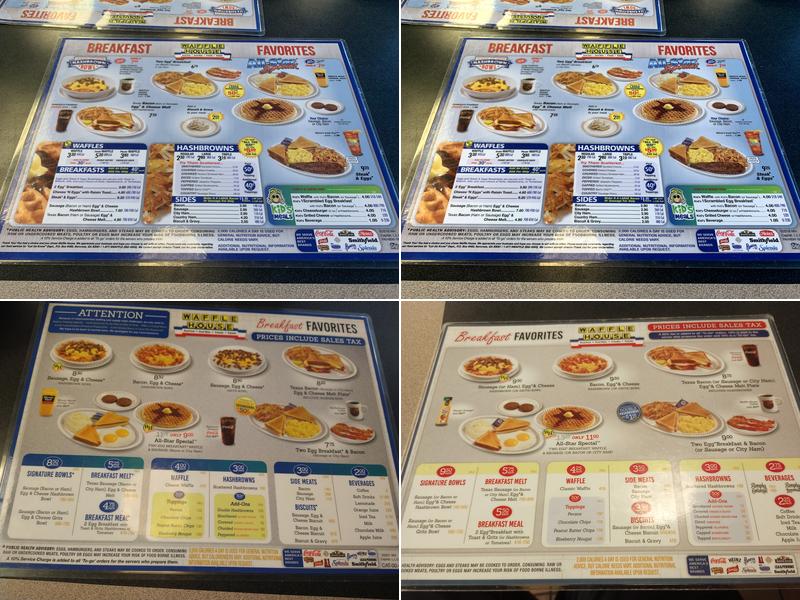 Waffle House Menu