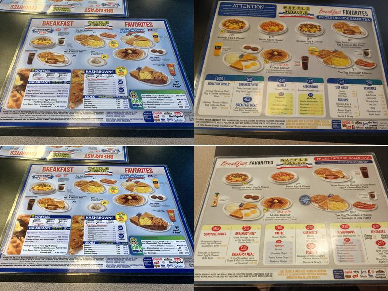 Waffle House Menu