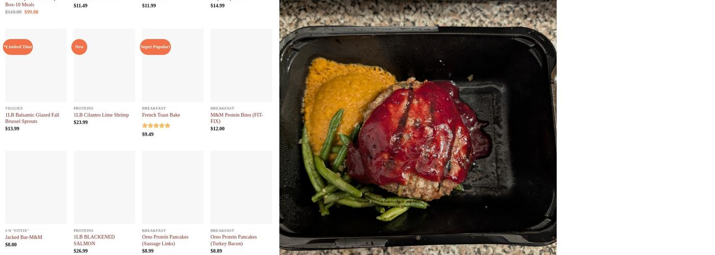 Jacked-Nutrition Menu